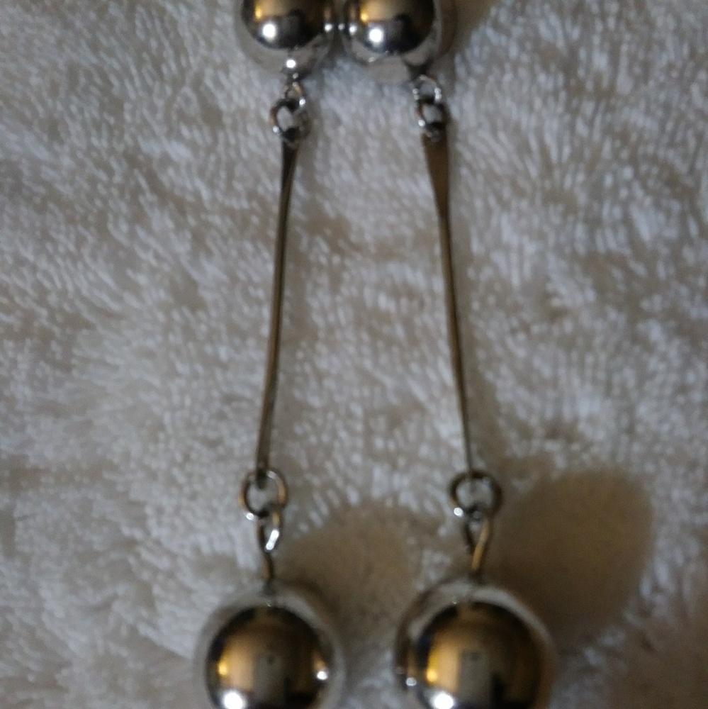 Solid Sterling Silver 925 Earrings - image 3